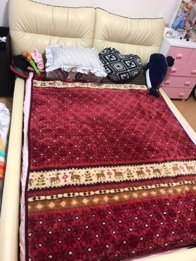 ニートリ本革ダブルベッド