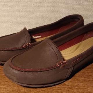 【コロナ応援sale】crocs クロックス フラットローファー 茶