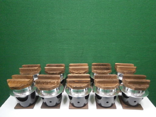 ☆新品・未使用品 釜めしセット 釜 内径110㎜ 深さ84㎜ 10個セット しゃもじ10本付き☆