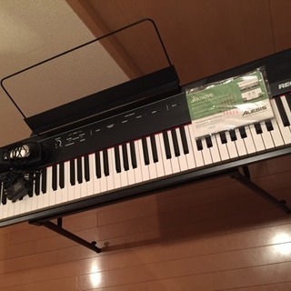 Alesis 88鍵 電子ピアノ フルサイズ・セミウェイト 鍵盤...