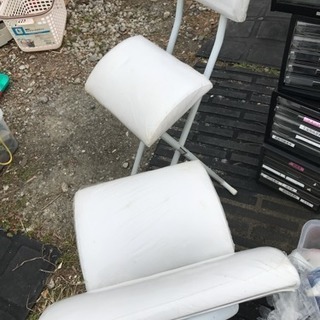 ニトリのパイプ椅子  2個セット！新品同様