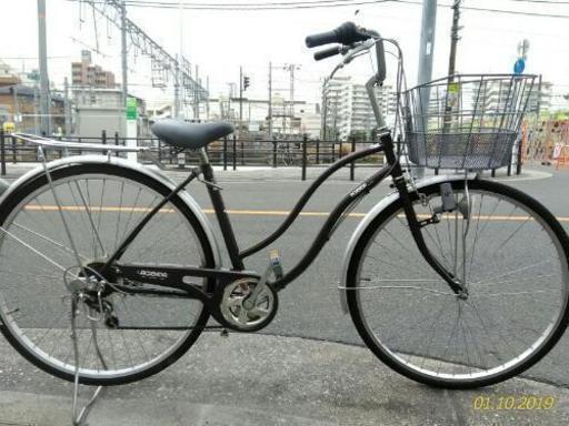 ♪ジモティー特価♪らくらくシマノ外装6段変速付き２７インチ中古ファミリーサイクル　新大阪サイクルキッズ