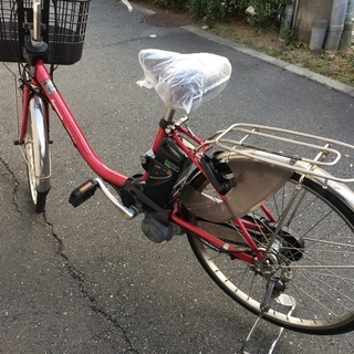 パナソニック ビビ DX 新基準 24インチ 8,9AH 子供乗せ 赤 ナチュラ