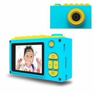 子供用カメラ キッズカメラ 大型ディスプレイ 800万画素 顔認...