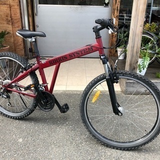 マウンテンバイク 赤 中古自転車