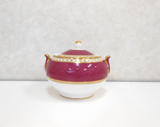 ウェッジウッド シュガーポット ユーランダーパウダー ルビー WEDGWOOD 