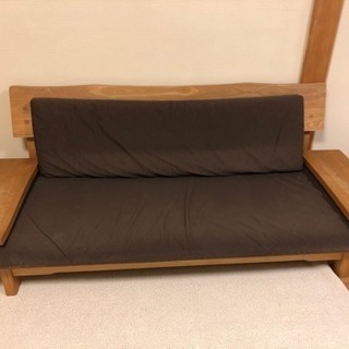 木製 ソファの画像