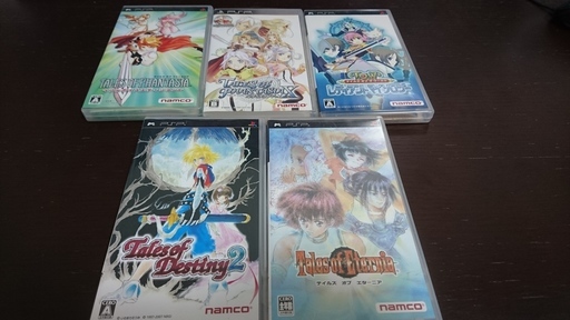 Pspテイルズオブシリーズ5点セット Green 名古屋のポータブルゲーム Psp Ps Vita の中古あげます 譲ります ジモティーで不用品の処分