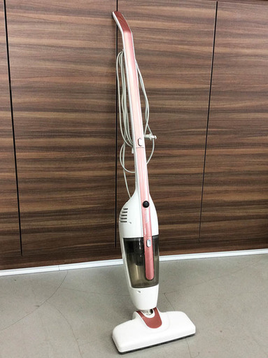 オーム電機 スティッククリーナー 掃除機 SOJ-SA801E ピンク
