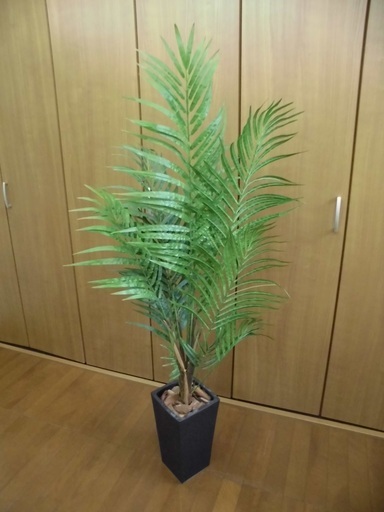 植木(造花) 綺麗な観葉植物 《高さ約150㎝/横幅約65㎝》 緑がお部屋をより一層明るくしてくれますよ☆彡 JM2402)【取りに来られる方限定】