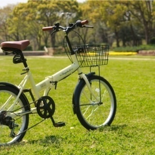 11000円】折りたたみ 自転車 アイボリー カゴ付き | kimiora.school.nz