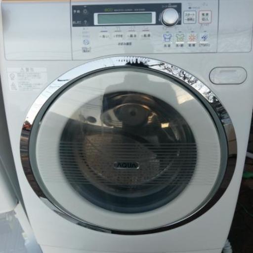 記載価格より最大2000円引き！AQUAドラム式洗濯乾燥機 2012年製 AQW-DJ6000-L 9kg/6kg