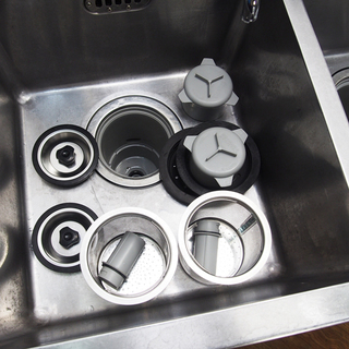 【今週末限定】マルゼン maruzen ステンレス製 水切台付2槽シンク 1200×600×800 蛇口4栓付き