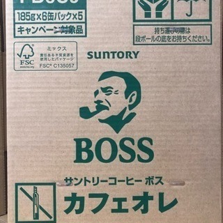 BOSS ボス カフェオレ 6缶パック × 5