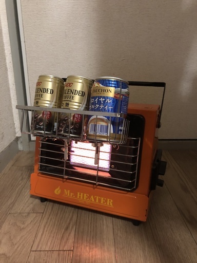 冬の釣りやキャンプに！　カセットガスストーブ　ミスターヒーター