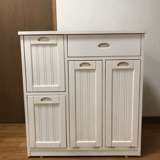 キッチンゴミ箱付き収納家具