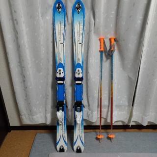 子供用K2スキー板(123)とストック(90)