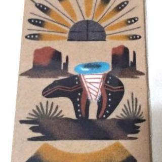 アメリカナバホ族 インディアンのサンドアート