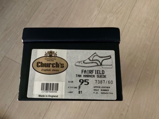 ほぼ新品!美品!Church's、チャーチ、靴、箱付き、フェアーフィールド