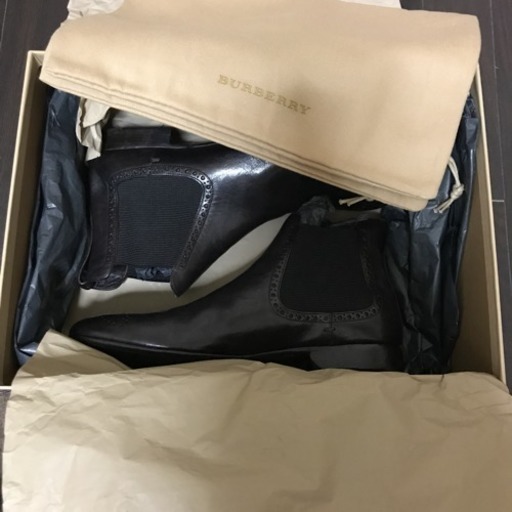 Burberry バーバリー サイドゴアブーツ BURBERRY BLACKLABELサイドゴア