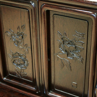 【訳あり】【長期展示在庫品】【飾り棚】【総花梨飾棚４．０】