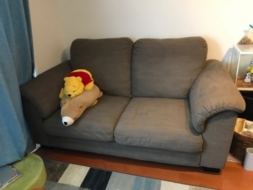 IKEA イケア ソファ 2人掛けソファ 2P ミディアムブラウン