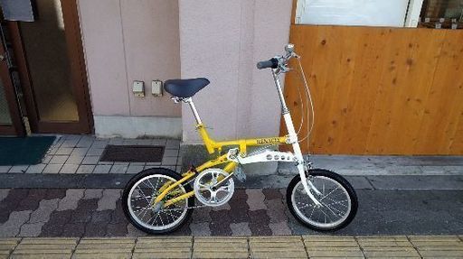 RENAULT(ミヤタ 日本製)16吋 折り畳み自転車 内装3段変速/イエローx