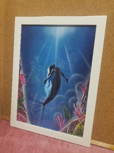 スプレーアート　【マーメイド】【猫\u0026金魚】