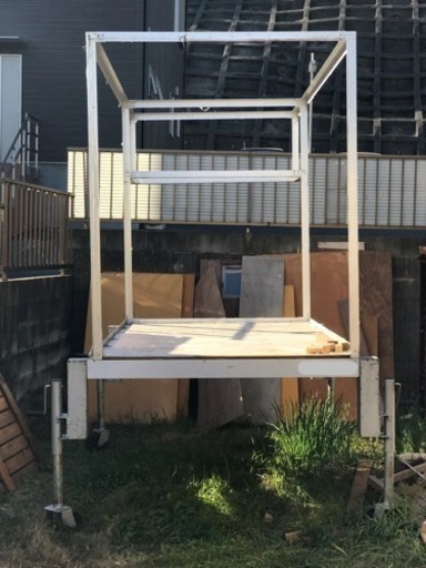 【特注品!!】軽トラキャンパー モバイルハウス 小屋用 車輪着脱式アルミフレーム