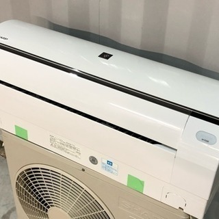 美品!!シャープ エアコン◇主に6畳用◇お掃除機能付き◇高濃度プラズマクラスター25000搭載◇16年製◇AY-F22E★