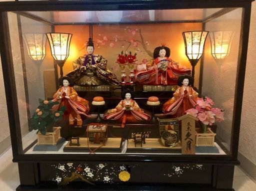 久月雛人形 ガラスケース入り