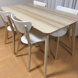 【取引先確定しました】IKEAのダイニングテーブル＋イス４脚