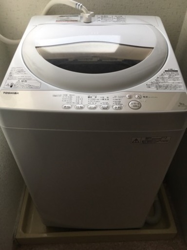 ☆TOSHIBA 洗濯機 AW-5G3 5kg 2016年製