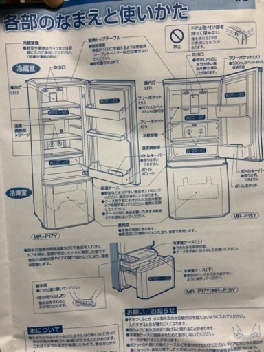 三菱冷蔵庫 貰って下さい！