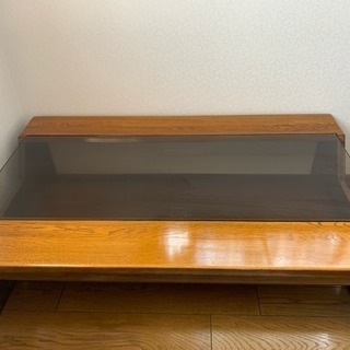 カリモク  ガラステーブル【再値下げしました】の画像
