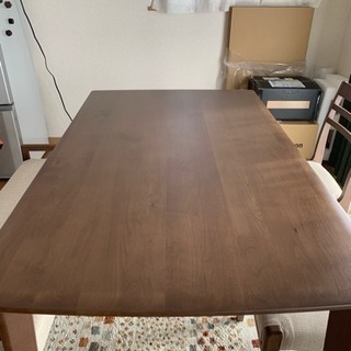 ニトリ ダイニングテーブルセット（135cm） ブラウン♪（DTアルナス ...