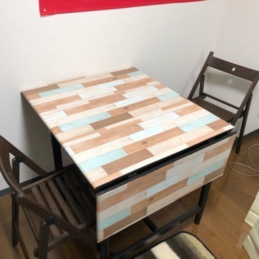 引越し セール 限定 イケア 西海岸風 ダイニングテーブル 折りたたみ式 トム 祖師ヶ谷大蔵のテーブル ダイニングテーブル の中古あげます 譲ります ジモティーで不用品の処分