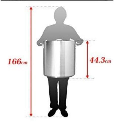 【新品・未使用】業務用アルミ寸胴鍋 40cm