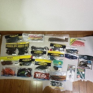 ブラックバスルアーセット ワーム リール