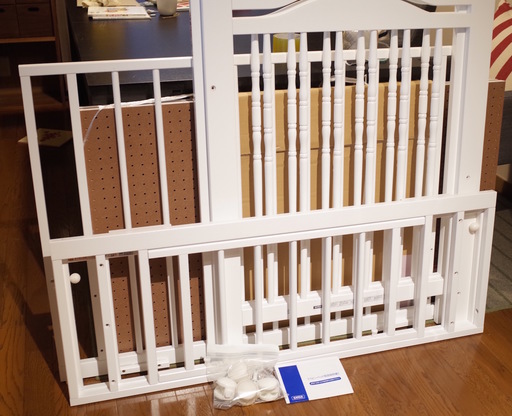 KATOJIベビーベッド ソフィア（新生児-24ヶ月以内）＋布団7点セット  