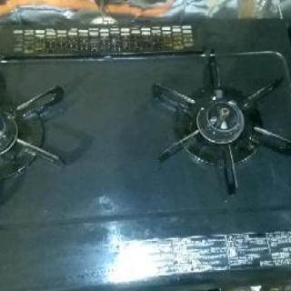 パロマ ガスコンロ 水無し両面焼き LPガス 完動美品 PA-340WA-R LPG