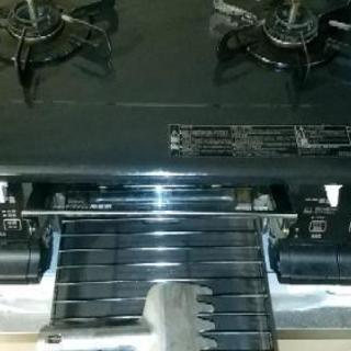 パロマ ガスコンロ 水無し両面焼き LPガス 完動美品 PA-340WA-R LPG