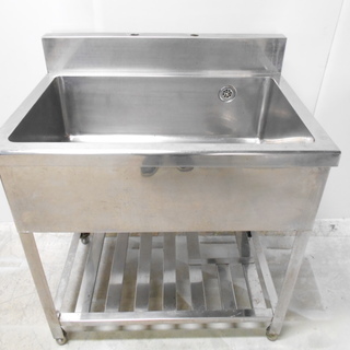 タニコー ステンレス一槽流し台 シンク『良品中古』幅1200 高さ820