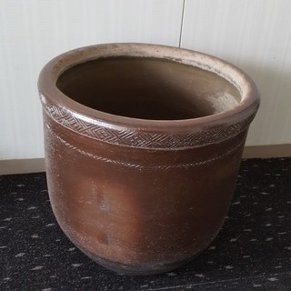 水瓶　鉢　アンティーク　昭和初期の物　ガーデニング　メダカ用飼育に最適
