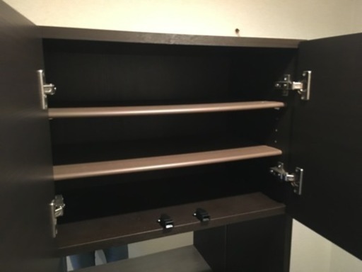 FU617】☆N△ミラー付き シューズボックス ブラウン FU617】☆N