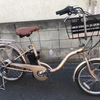 前かごの大きな電動アシスト自転車