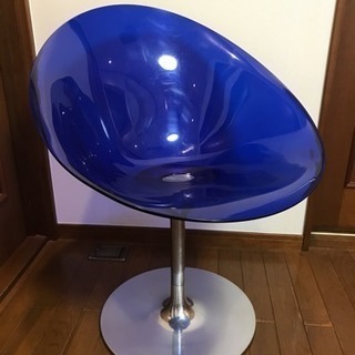 Kartell エロエス 青と透明2脚セット