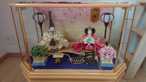 ひな祭り ひな人形ケース付き