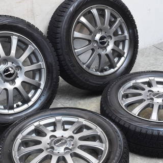 スタッドレス　ティラードα 14in 4.5J +45 PCD100 ブリヂストン ブリザック REVO GZ 155/65R14