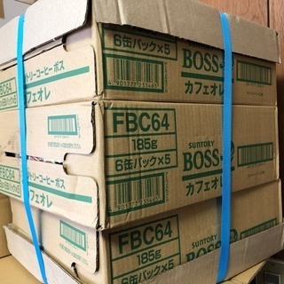サントリー BOSS カフェオレ （185g×30缶）×3箱